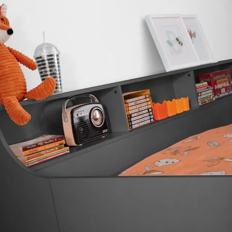 Julian Bowen Jupiter Midsleeper Bed Anthracite