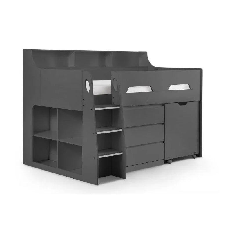 Julian Bowen Jupiter Midsleeper Bed Anthracite