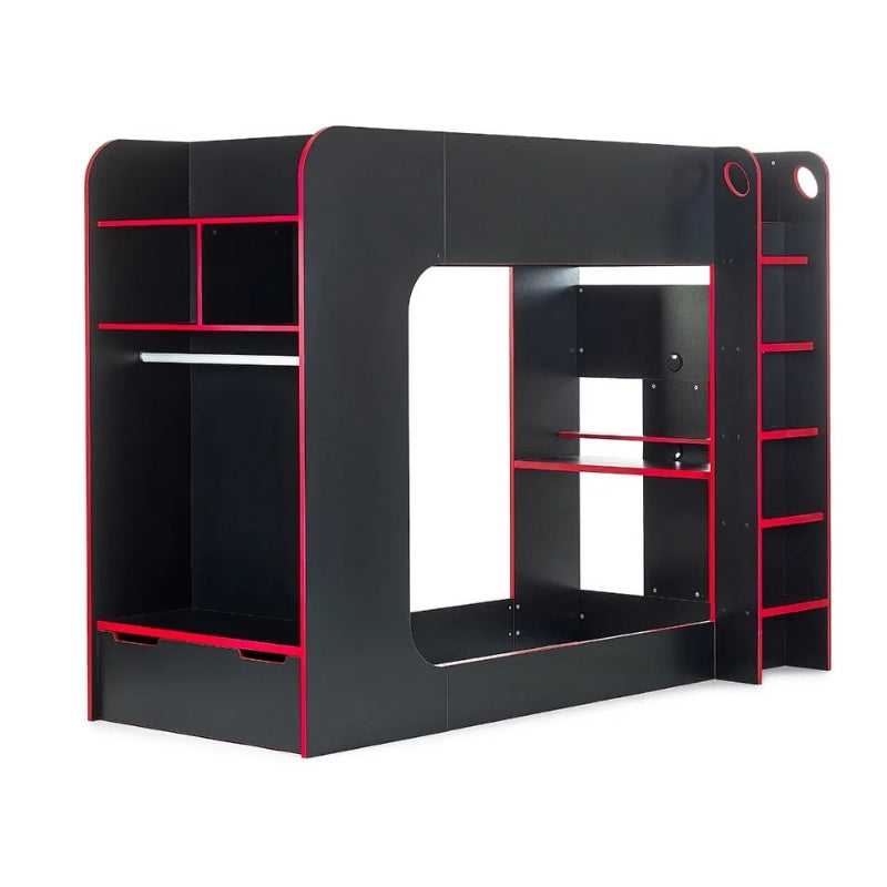 Julian Bowen Impact Gaming Bunk Bed Black & Red
