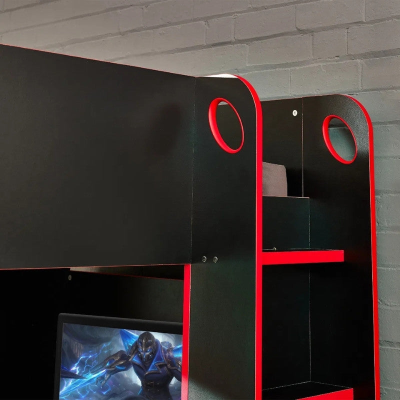 Julian Bowen Impact Gaming Bunk Bed Black & Red