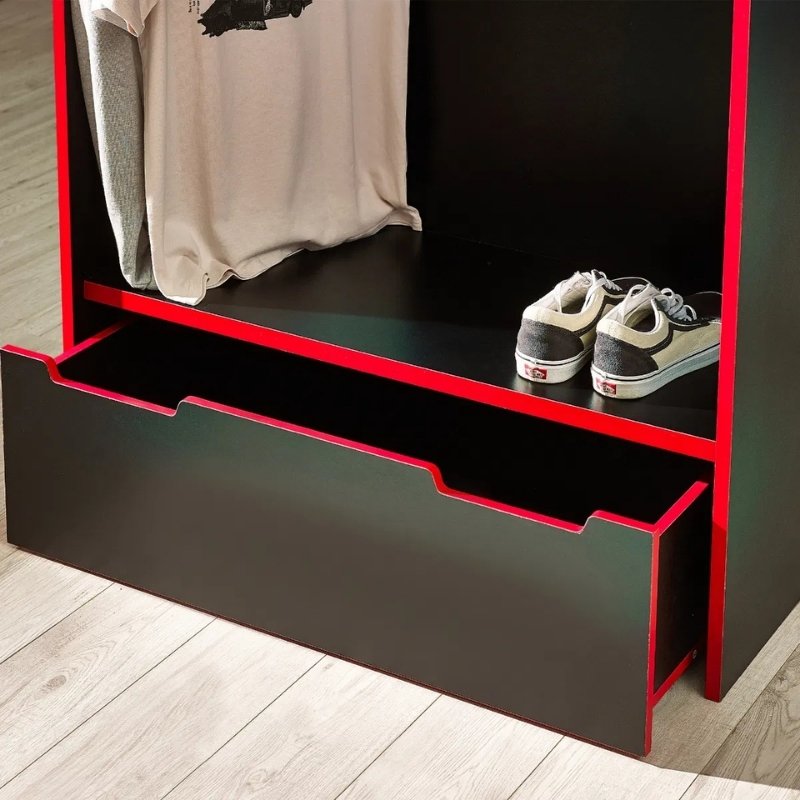 Julian Bowen Impact Gaming Bunk Bed Black & Red