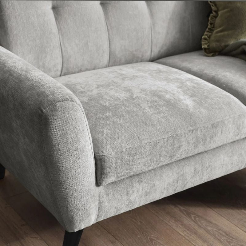 Julian Bowen Monza 2 Seater Compact Retro Sofa Dove