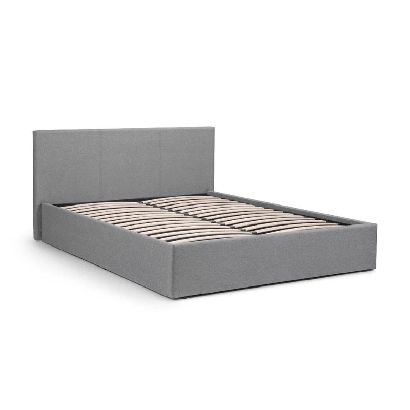 Julian Bowen Rialto Lift-Up Storage King Bed Light Grey Linen