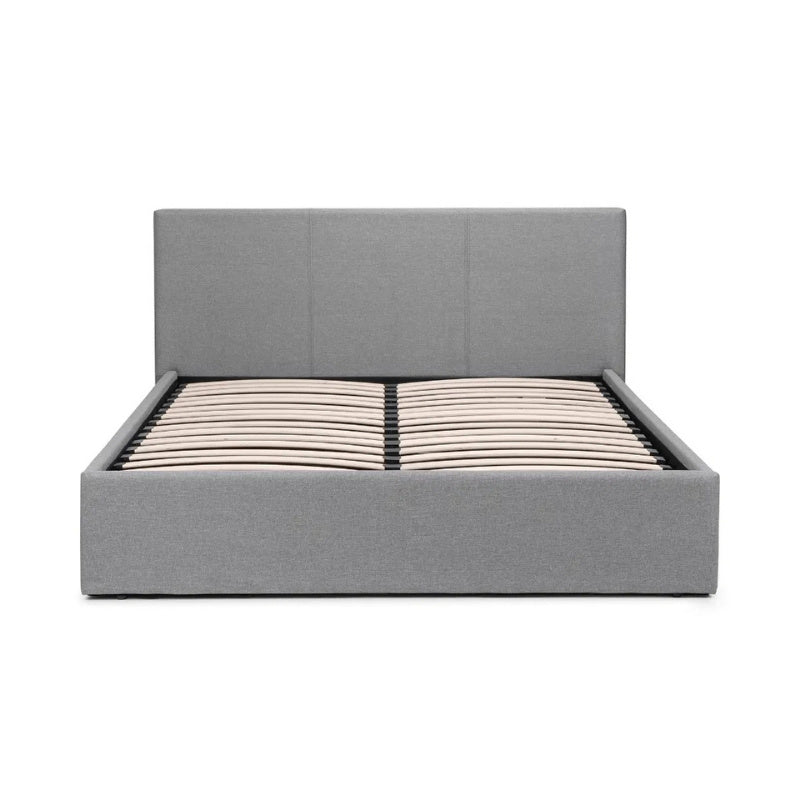 Julian Bowen Rialto Lift-Up Storage King Bed Light Grey Linen