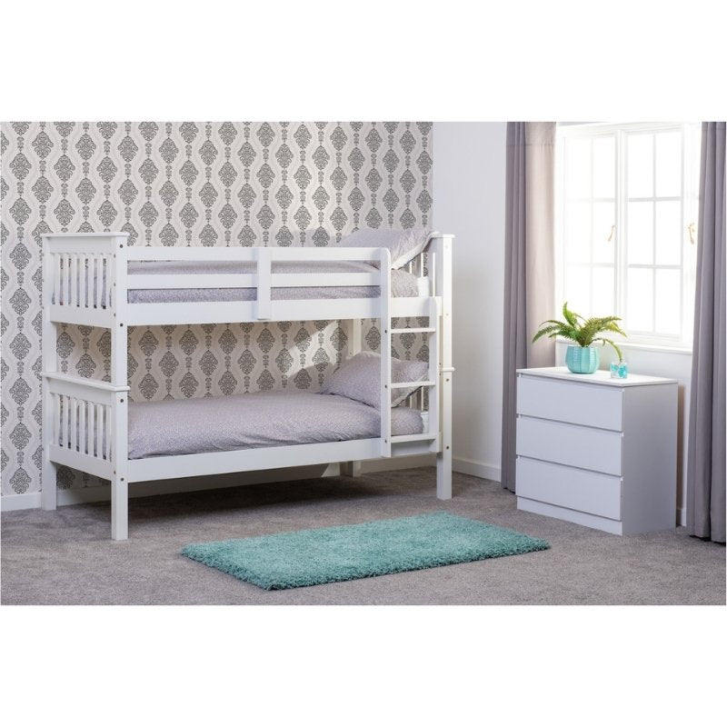 Seconique Neptune 3' Bunk Bed White