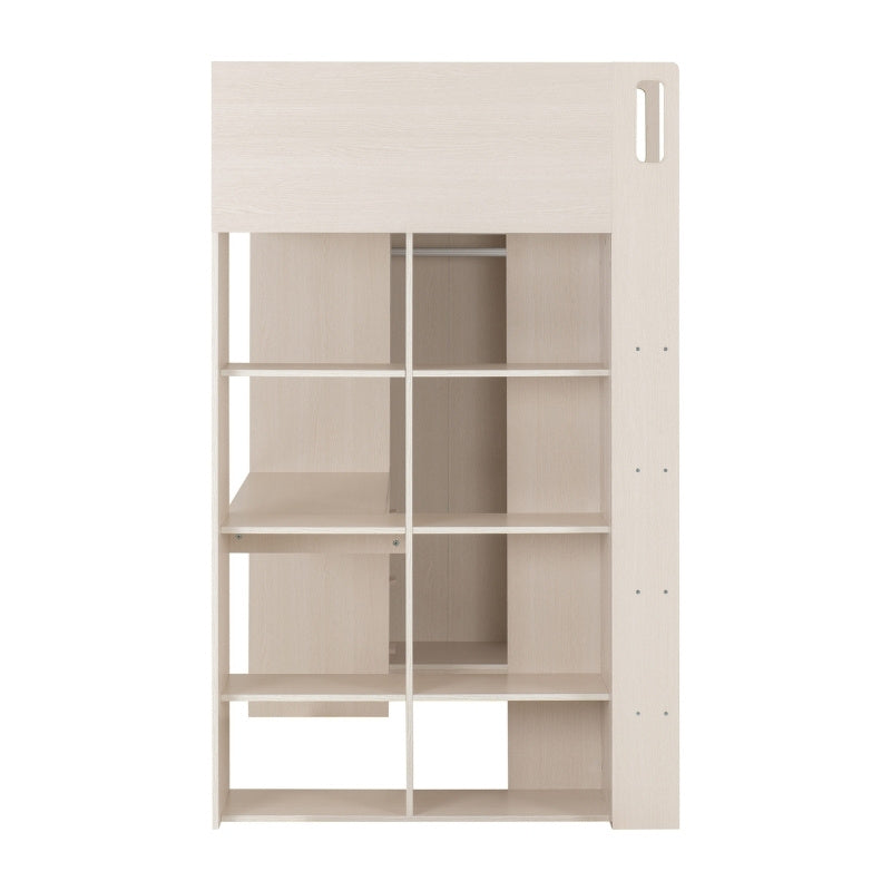 Seconique Jupiter High Sleeper Bed White & Grey