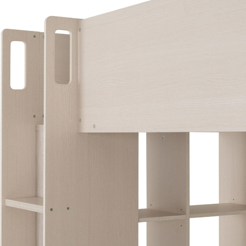Seconique Jupiter High Sleeper Bed White & Grey