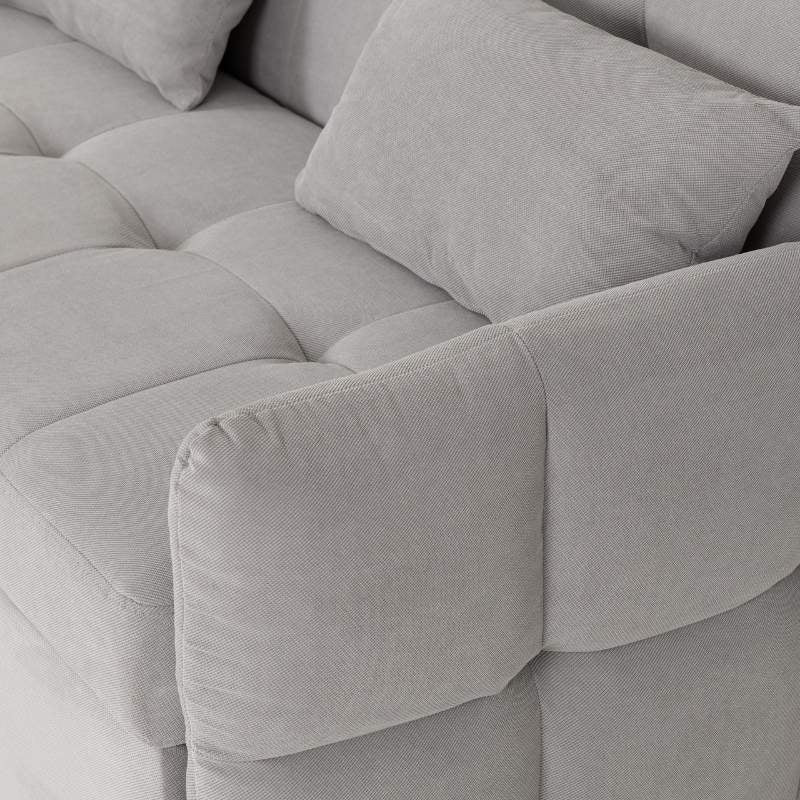 Seconique Chelsea Sofa Bed Silver & Grey