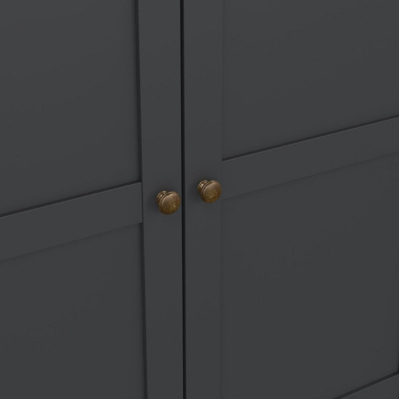 Furniture To Go Paris 4 Doors 2 Drawers Wardrobe Matte Grey