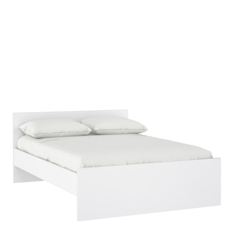 Furniture To Go Naia Double Bed White High Gloss