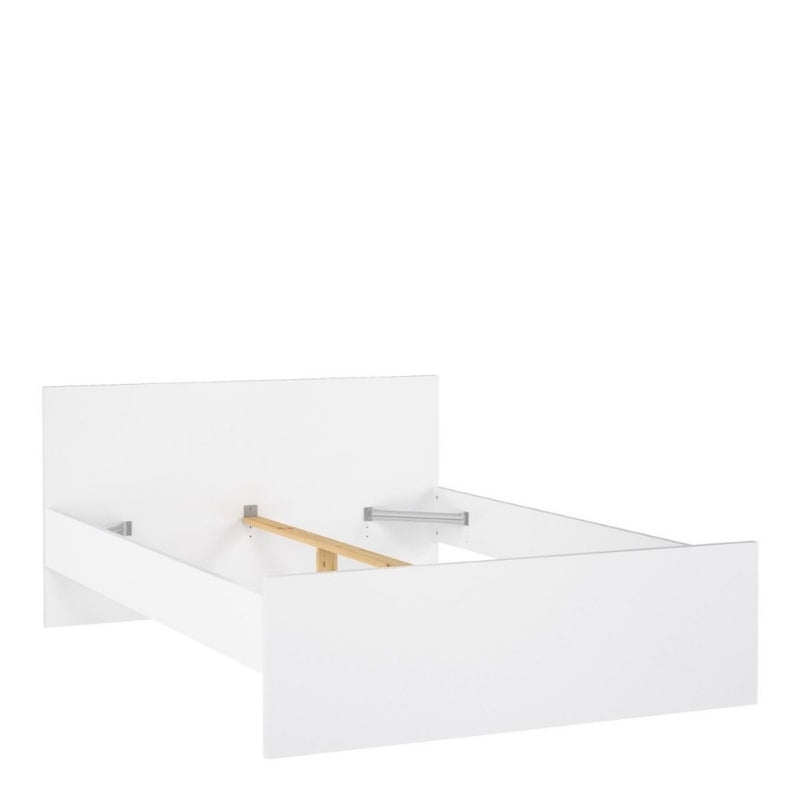 Furniture To Go Naia Double Bed White High Gloss