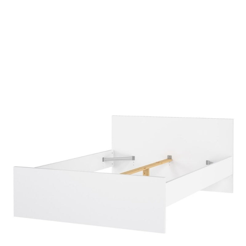 Furniture To Go Naia Double Bed White High Gloss