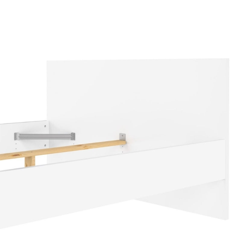Furniture To Go Naia Double Bed White High Gloss