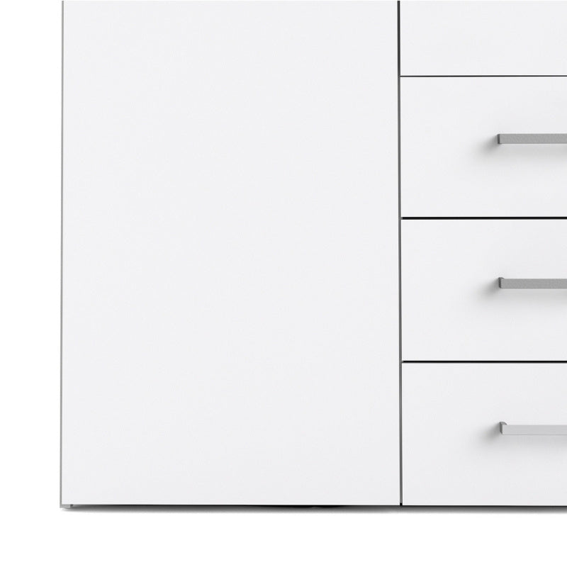 Furniture To Go Space 4 Doors 3 Drawers Wardrobe White