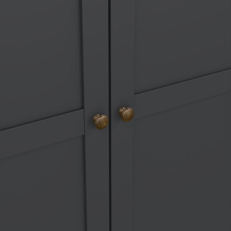Furniture To Go Paris 3 Door Wardrobe Matte Grey