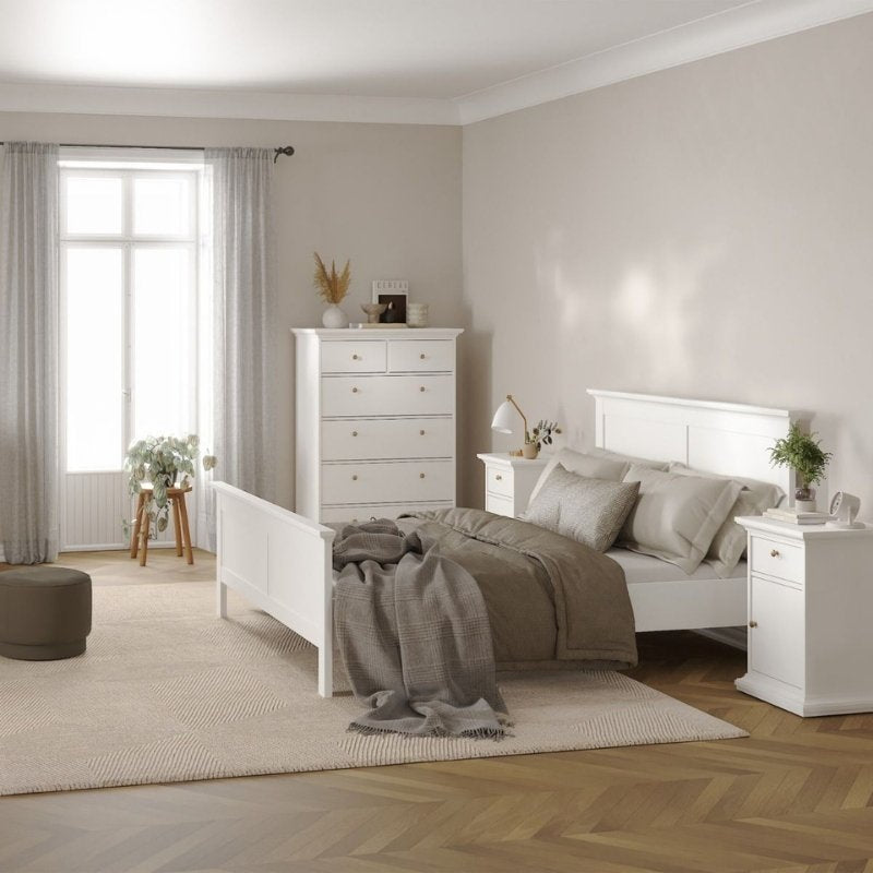 Furniture To Go Paris Double Bed White