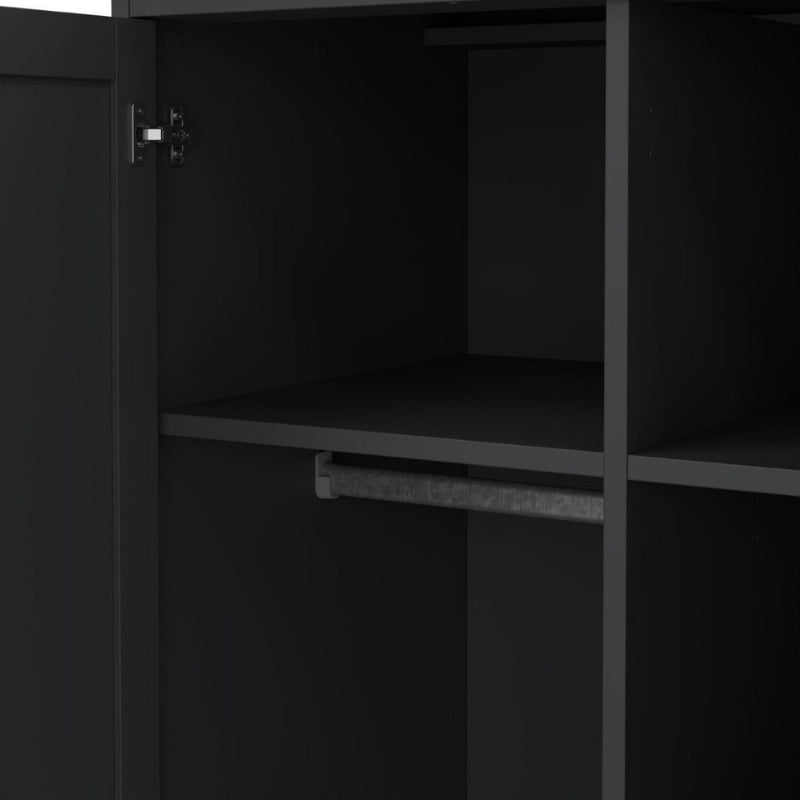 Furniture To Paris 2 Door Wardrobe Matte Grey