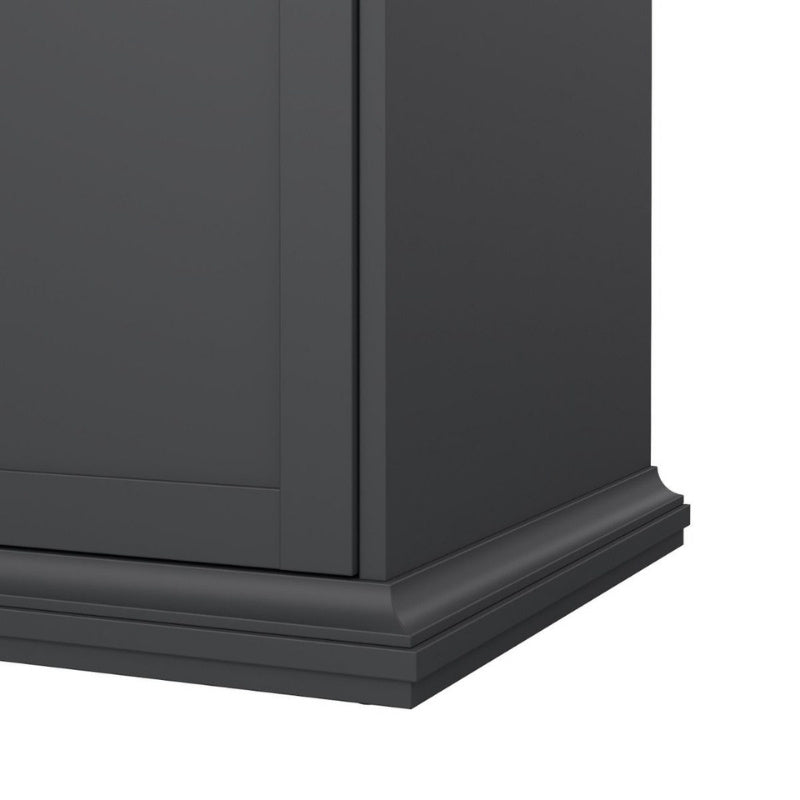 Furniture To Paris 2 Door Wardrobe Matte Grey