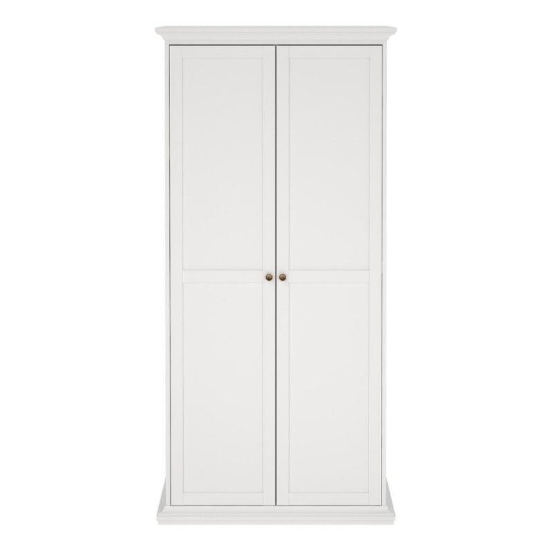 Furniture To Go Paris 2 Door Wardrobe White