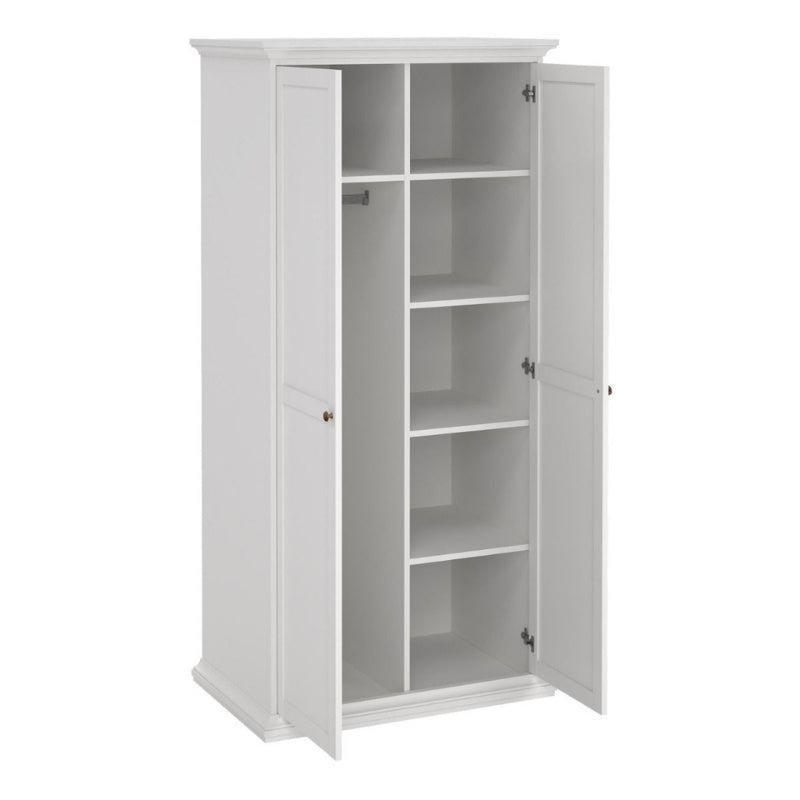 Furniture To Go Paris 2 Door Wardrobe White