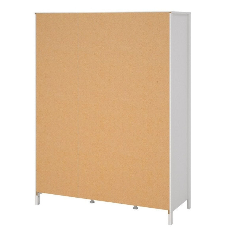 Furniture To Go Barcelona 2 Doors 1 Mirror Door 2 Drawers Wardrobe White