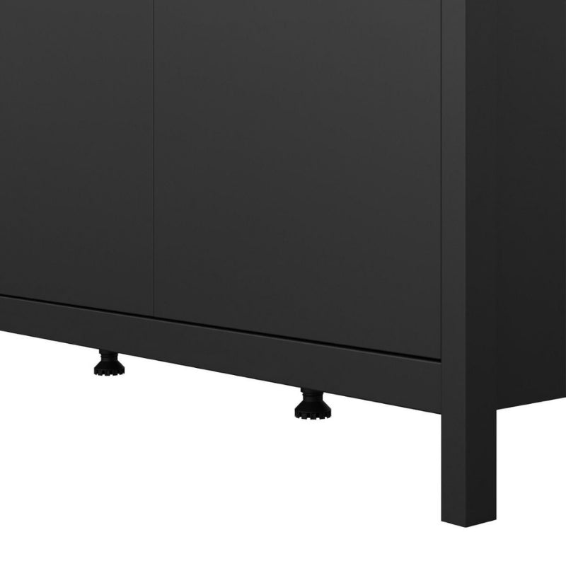 Furniture To Go Barcelona 3 Door Wardrobe Matte Black