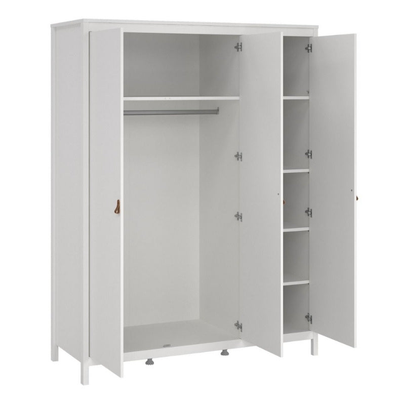 Furniture To Go Barcelona 3 Door Wardrobe White