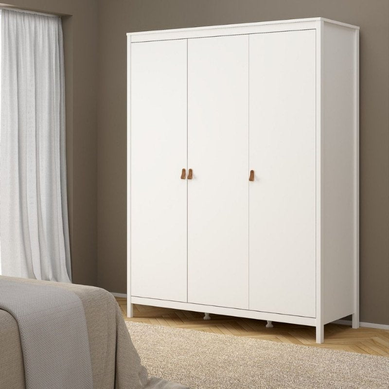 Furniture To Go Barcelona 3 Door Wardrobe White