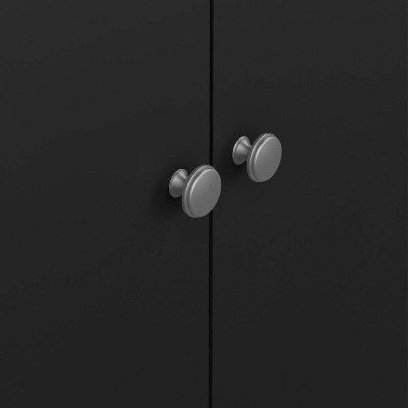 Furniture To Go Madrid 3 Door Wardrobe Matte Black