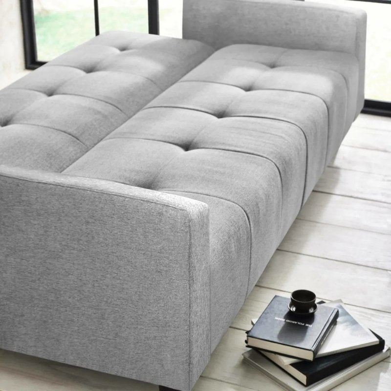 Julian Bowen Alfie 3 Seater Storage Sofa Bed Grey Linen