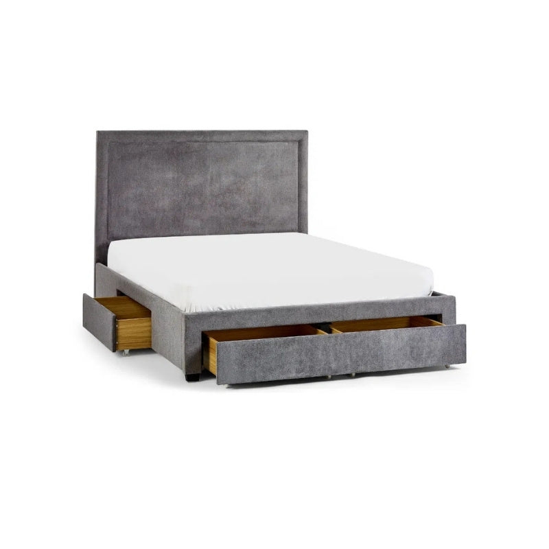 Julian Bowen Mayfair 4 Drawer Double Storage Bed Grey