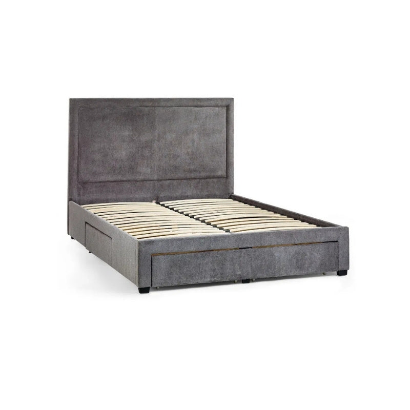 Julian Bowen Mayfair 4 Drawer Double Storage Bed Grey