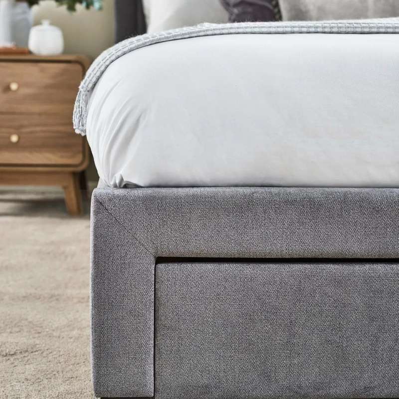 Julian Bowen Mayfair 4 Drawer Double Storage Bed Grey
