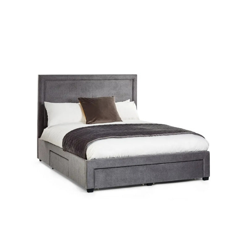 Julian Bowen Mayfair 4 Drawer Double Storage Bed Grey