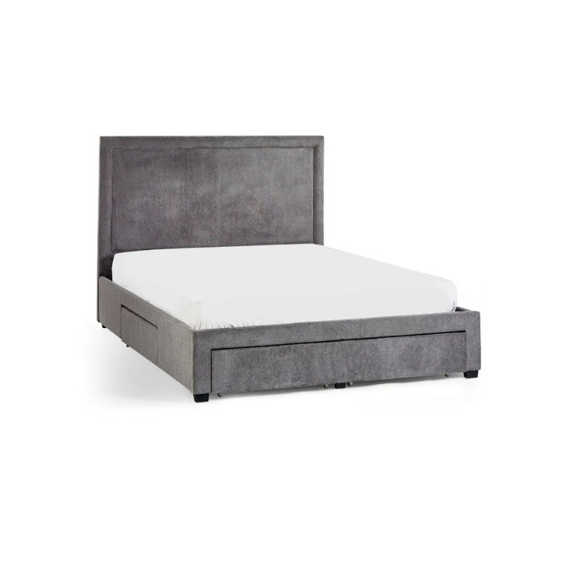 Julian Bowen Mayfair 4 Drawer Double Storage Bed Grey