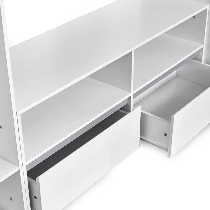 Julian Bowen Gaia High Sleeper Bed White & Silver