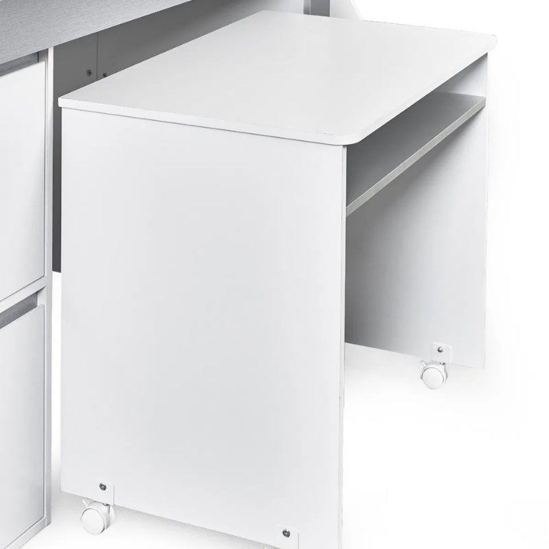 Julian Bowen Gaia Mid Sleeper Bed White & Silver