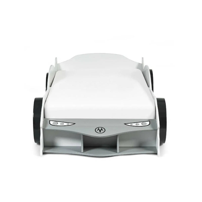 Julian Bowen Storm Racer Car Bed White & Grey