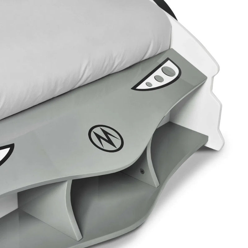 Julian Bowen Storm Racer Car Bed White & Grey