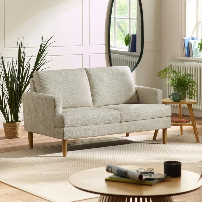 Julian Bowen Daisy Compact 2 Seater Sofa Pearl Barley