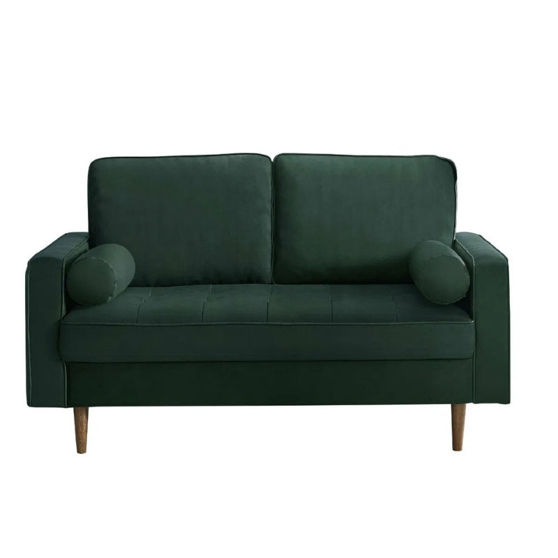 Julian Bowen Henley 2 Seater Sofa with Bolsters Green