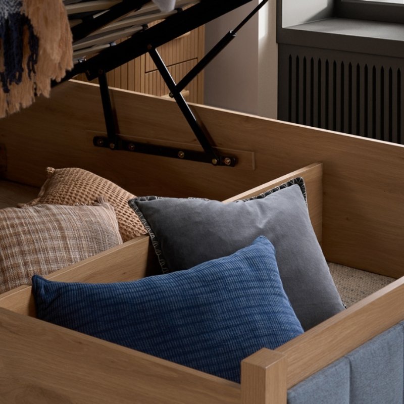 Birlea Belmont King Ottoman Bed Grey