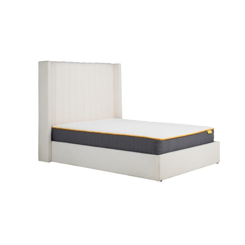 Birlea Maisey King Ottoman Bed White Boucle