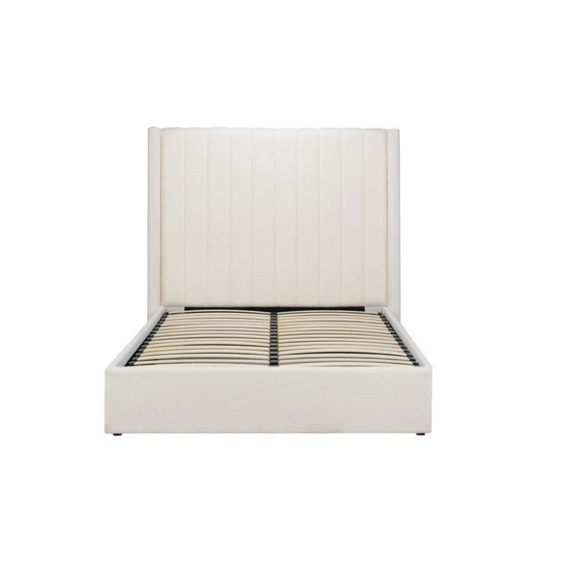 Birlea Maisey King Ottoman Bed White Boucle