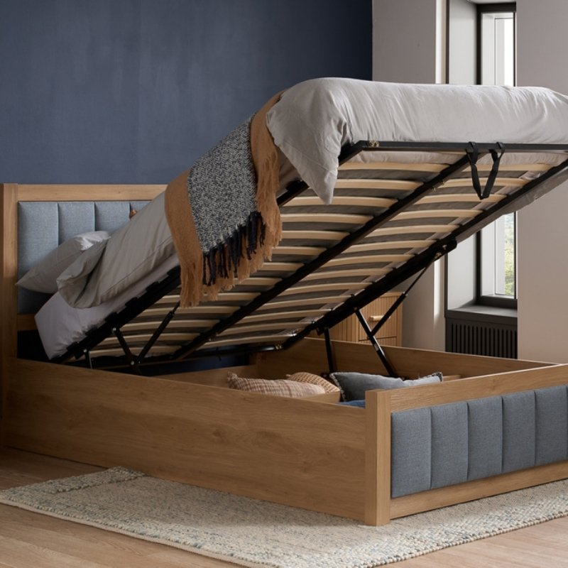Birlea Belmont Double Ottoman Bed Grey