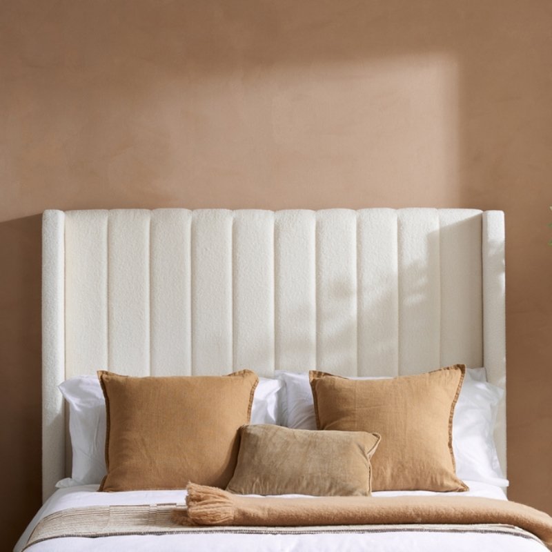 Birlea Maisey Double Ottoman Bed White Boucle