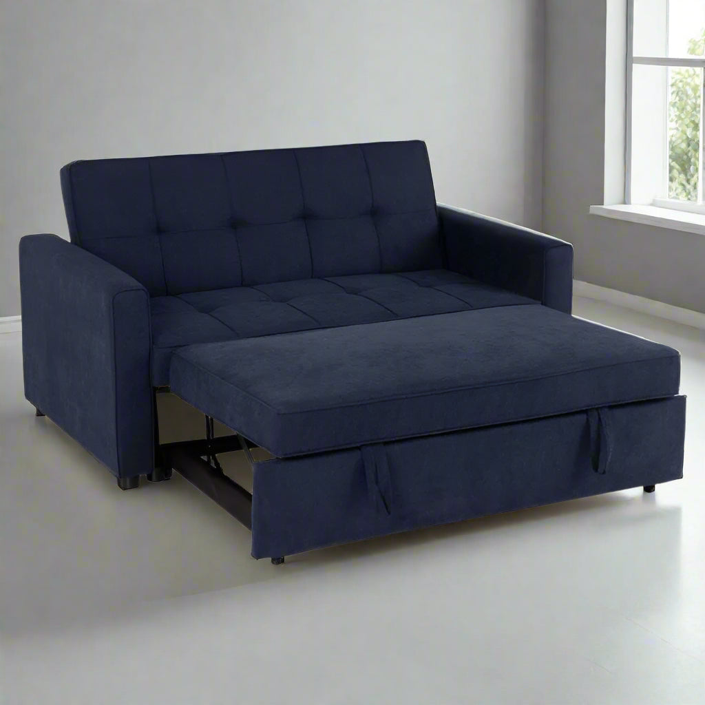 Seconique Astoria Sofa Bed Navy Blue Fabric