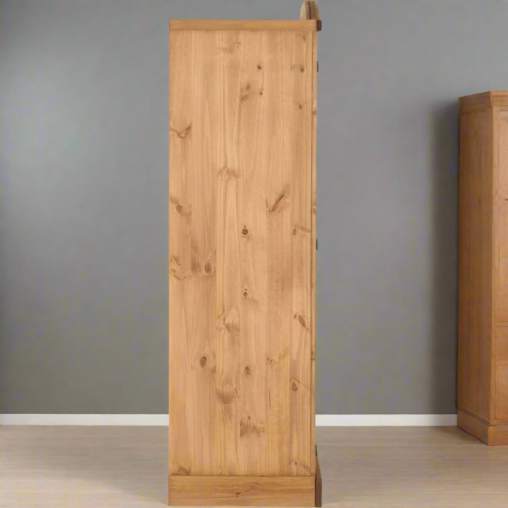Seconique Corona 3 Door Wardrobe Distressed Waxed Pine