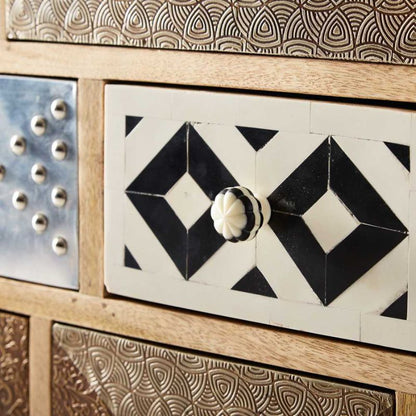 Indian Hub Sorio 14 Drawer Chest