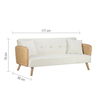 Birlea Milo Sofa Bed White